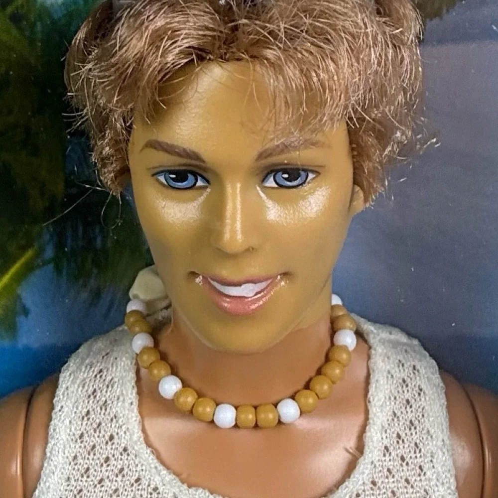 Mattel Barbie Cali Girl Ken Doll 2003 Surfer Beach Boy C6464 NRFB - READ